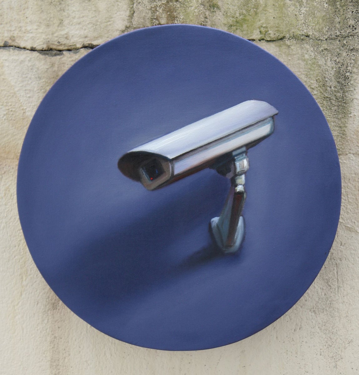 CCTV Tondo, 2017, 40x40cm, Öl auf Lw