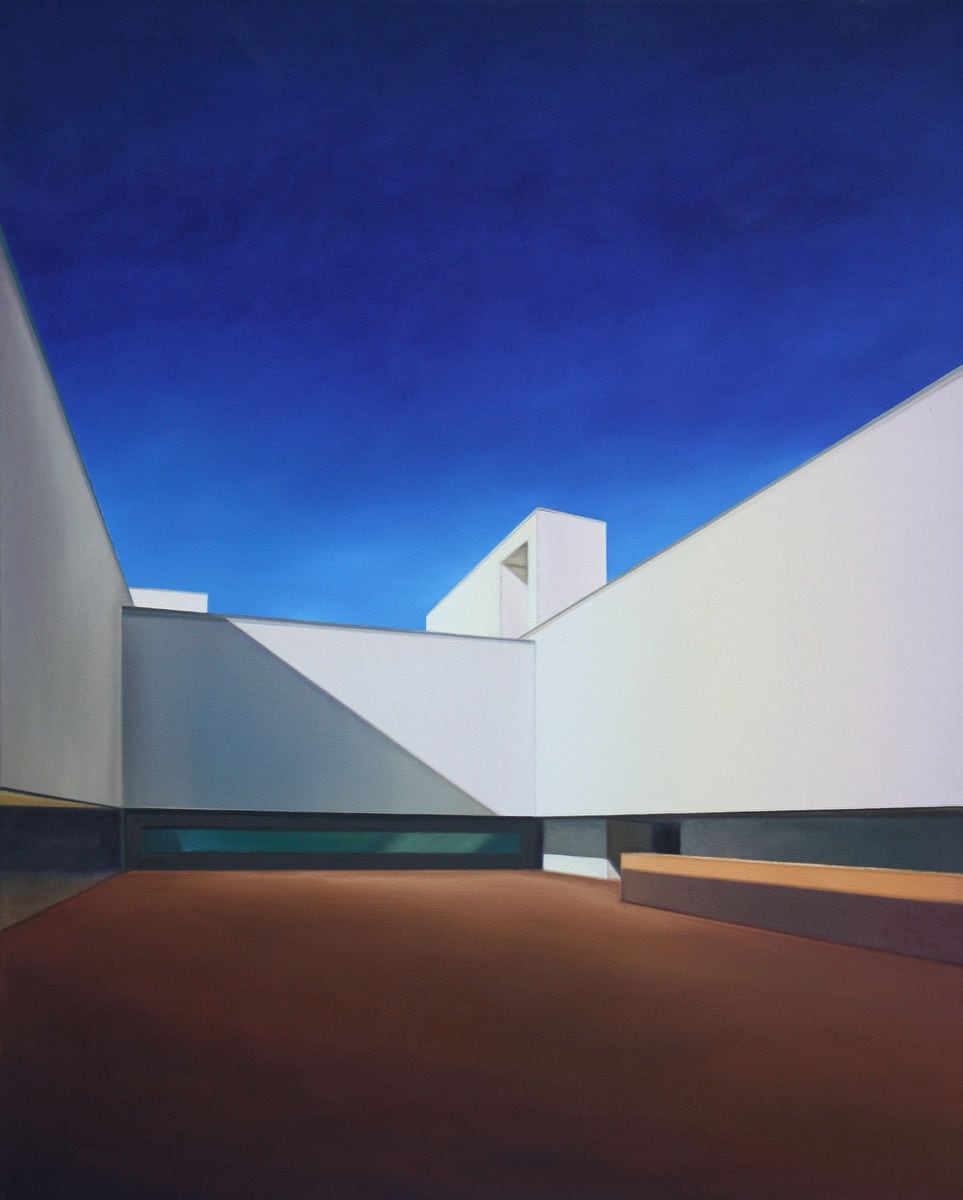 Portugal House, 2016, 100x80cm, Öl auf Lw